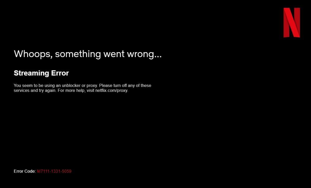Workaround for Netflix Proxy "Error"
