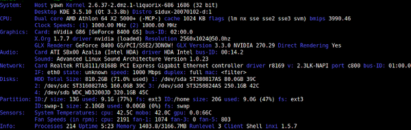 Use inxi to get hardware information from Linux
